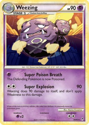 Weezing - 38/95 - Rare