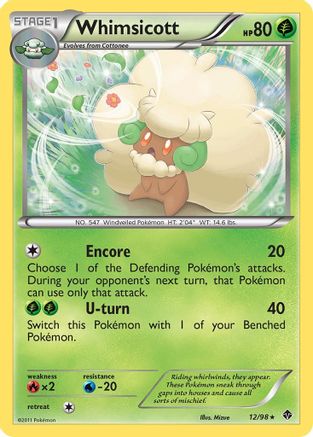 Whimsicott (12) - 12/98 - Rare