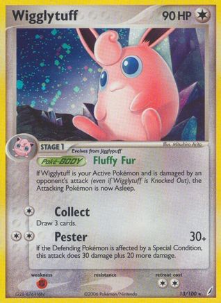 Wigglytuff - 13/100 - Holo Rare - Reverse Holo