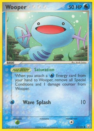 Wooper - 81/109 - Common - Reverse Holo