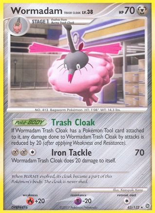 Wormadam Trash Cloak - 43/132 - Rare
