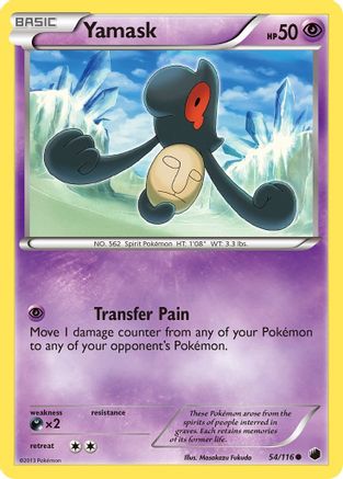 Yamask (54) - 54/116 - Common - Reverse Holo