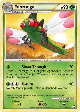 Yanmega - 54/102 - Uncommon - Reverse Holo
