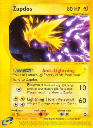 Zapdos - 44/147 - Rare - Reverse Holo