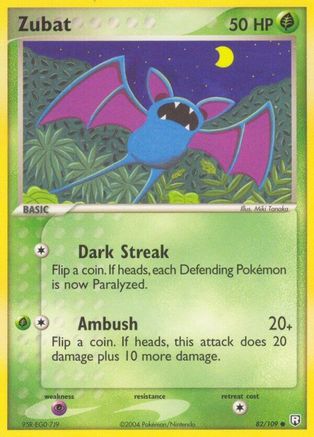 Zubat - 82/109 - Common - Reverse Holo