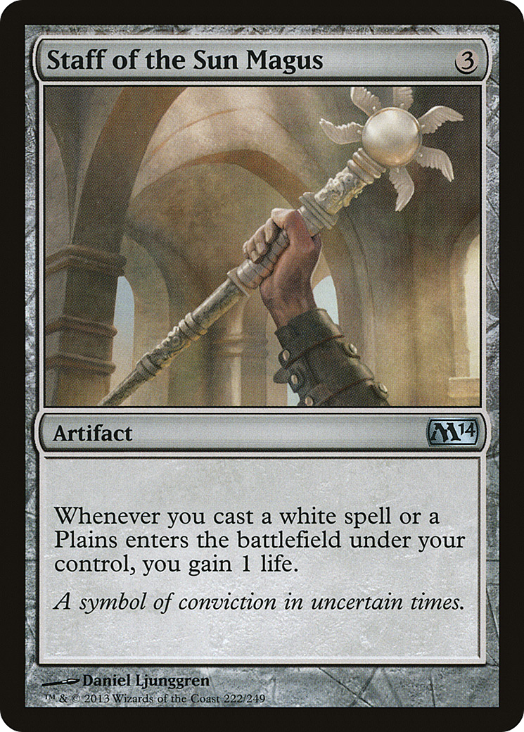 Staff of the Sun Magus (M14-222)  Foil