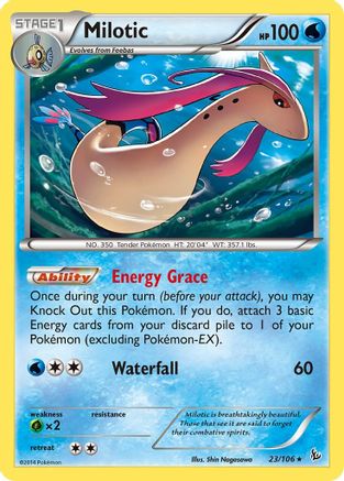 Milotic 023/106  - Holofoil XY  Flashfire - Holo Rare