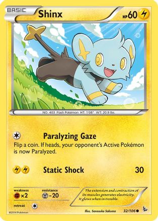 Shinx 032  - Reverse Holofoil XY  Flashfire - Common