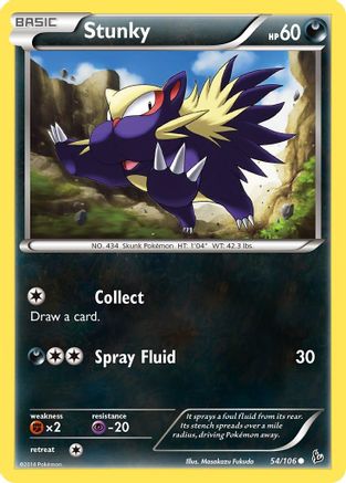 Stunky (54) (54) 054  - Reverse Holofoil XY  Flashfire - Common