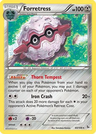 Forretress 060/106  XY  Flashfire - Rare
