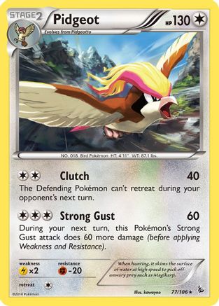 Pidgeot 077  XY  Flashfire - Rare
