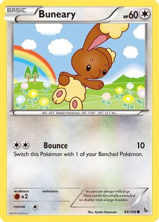 Buneary 084  - Reverse Holofoil XY  Flashfire - Common