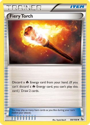 Fiery Torch 089  XY  Flashfire - Uncommon