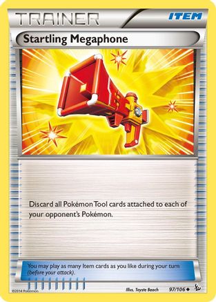 Startling Megaphone 097  - Reverse Holofoil XY  Flashfire - Uncommon
