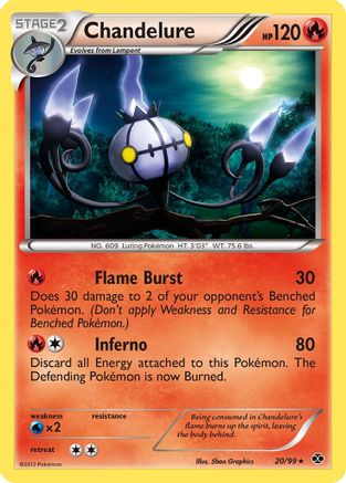 Chandelure - 20/99 - Holo Rare