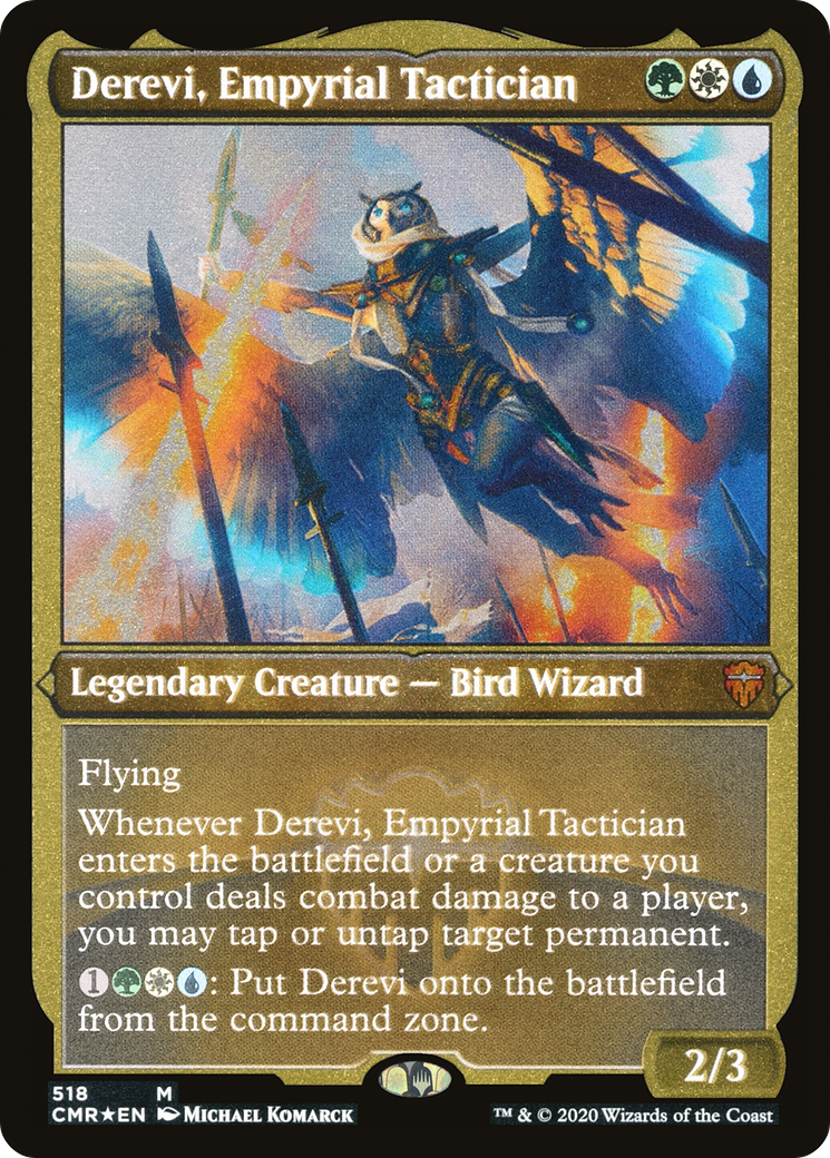 Derevi, Empyrial Tactician (Foil Etched) (CMR-518)  Foil