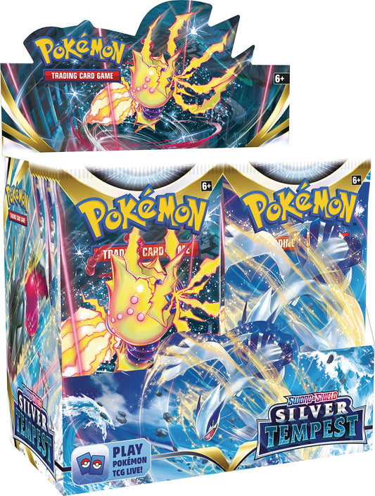 Pokémon Sword & Shield-Silver Tempest Booster Display Box (36 Packs)