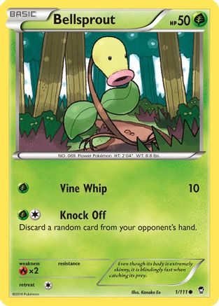 Bellsprout - 1/111 - Common - Reverse Holo