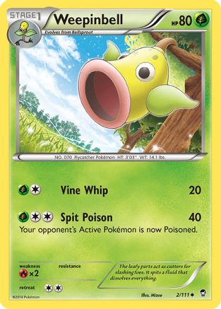Weepinbell - 2/111 - Uncommon - Reverse Holo