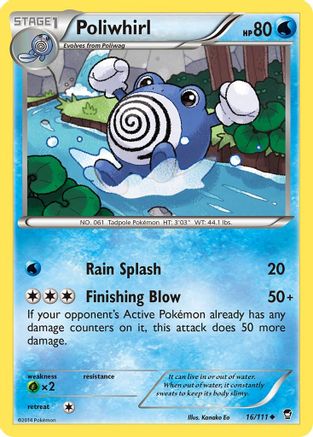 Poliwhirl - 16/111 - Uncommon - Reverse Holo