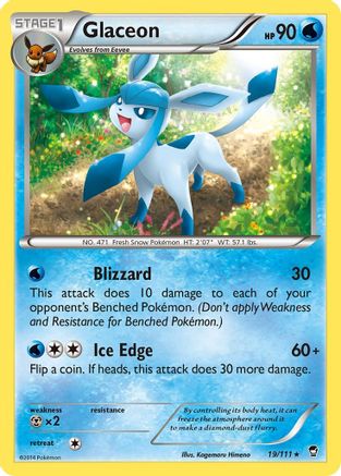 Glaceon - 19/111 - Rare - Reverse Holo