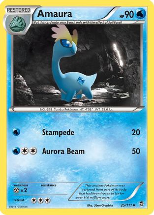 Amaura - 25/111 - Uncommon - Reverse Holo