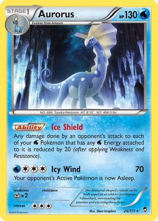 Aurorus - 26/111 - Rare - Reverse Holo