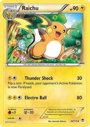 Raichu - 28/111 - Uncommon
