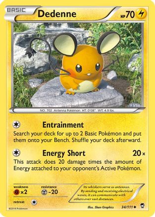 Dedenne - 34/111 - Uncommon - Reverse Holo