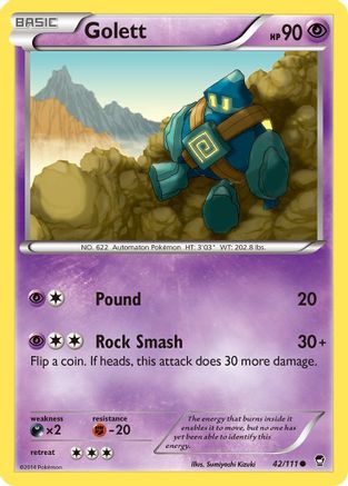 Golett - 42/111 - Common - Reverse Holo
