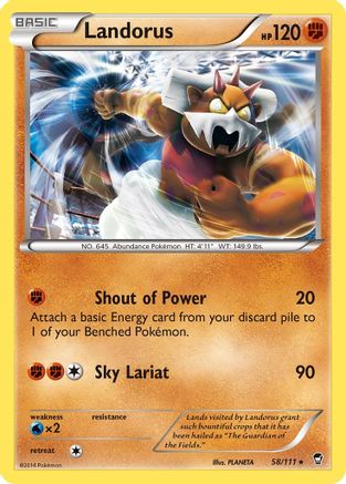 Landorus - 58/111 - Holo Rare