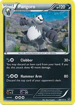 Pangoro (Cracked Ice Holo) - 68/111 - Holo Rare