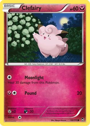 Clefairy (69) - 69/111 - Common - Reverse Holo