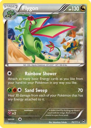 Flygon - 76/111 - Rare - Reverse Holo