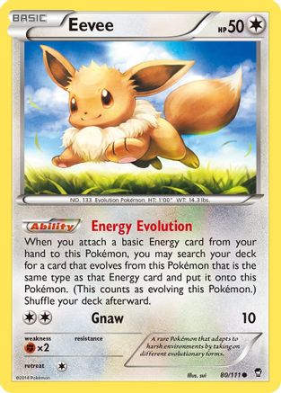 Eevee - 80/111 - Common - Reverse Holo