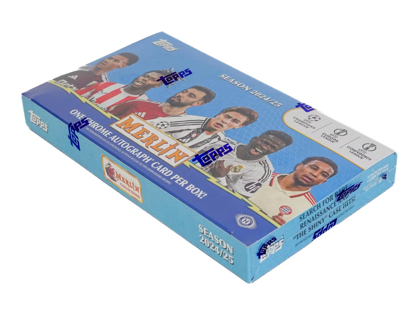 2024/25 Topps Chrome Merlin UEFA Club Competitions Soccer Hobby Box