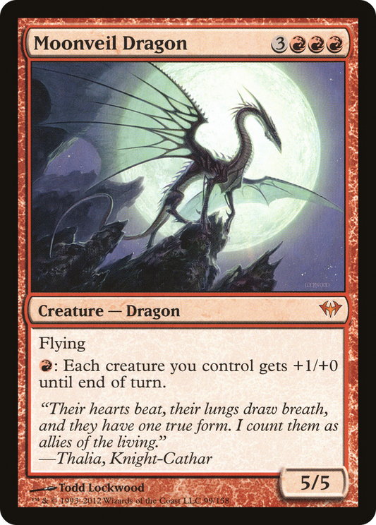 Moonveil Dragon (DKA-099)  Foil