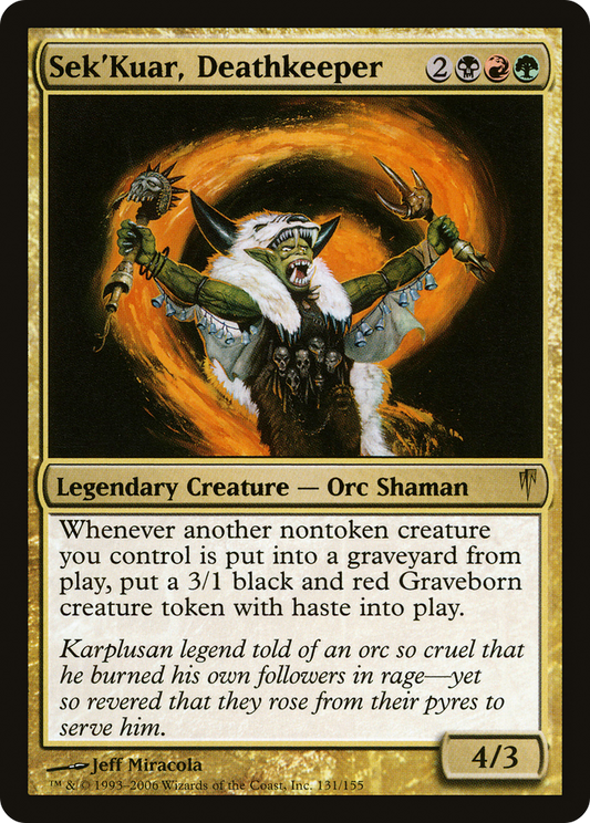 Sek'Kuar, Deathkeeper (CSP-131)  Foil