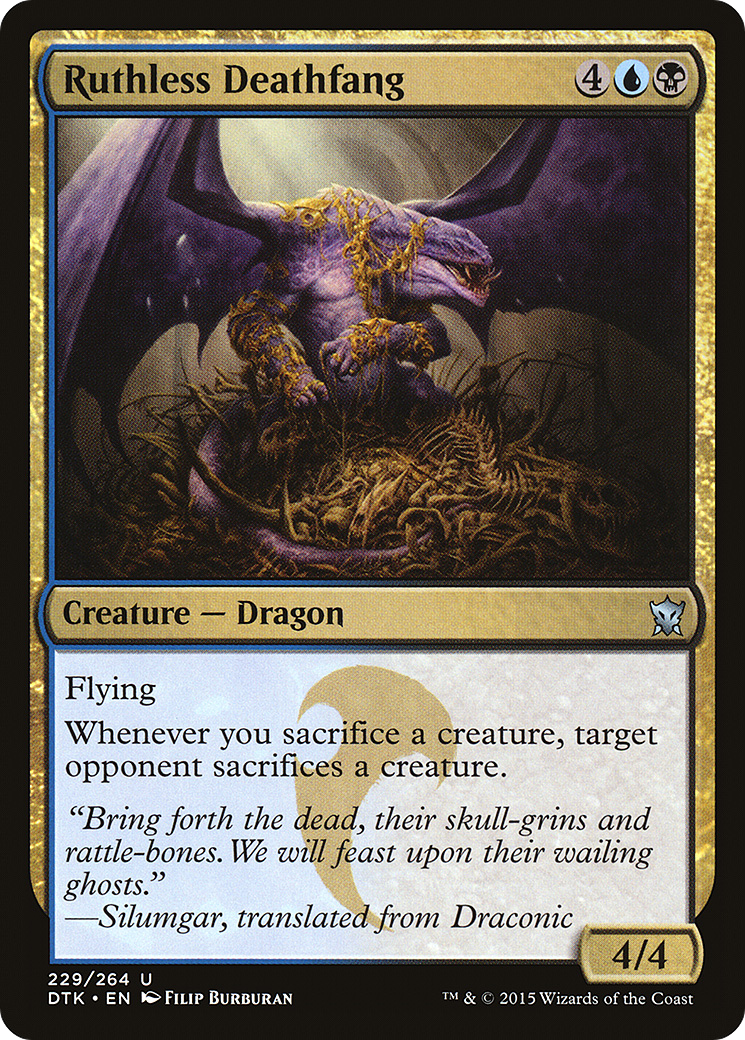 Ruthless Deathfang (DTK-229)  Foil