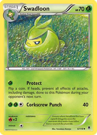 Swadloon - 6/119 - Uncommon - Reverse Holo