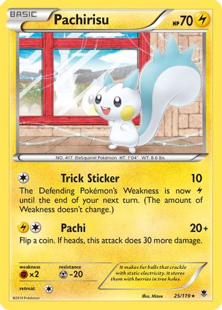 Pachirisu - 25/119 - Rare - Reverse Holo