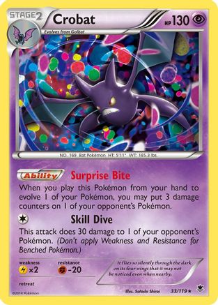 Crobat - 33/119 - Rare