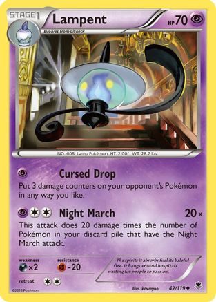Lampent - 42/119 - Uncommon