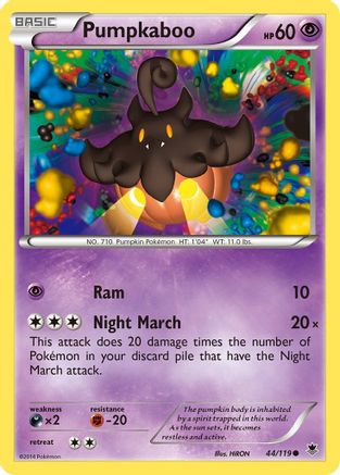 Pumpkaboo - 44/119 - Common - Reverse Holo