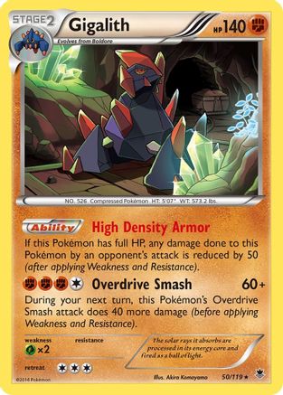 Gigalith - 50/119 - Holo Rare - Reverse Holo