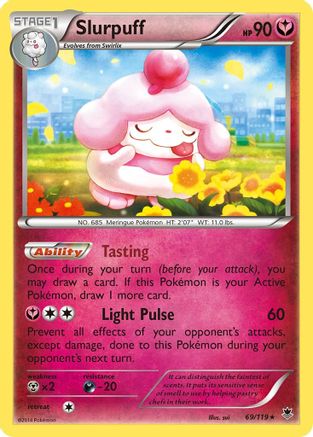 Slurpuff - 69/119 - Holo Rare - Reverse Holo
