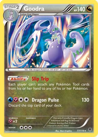 Goodra - 77/119 - Holo Rare - Reverse Holo
