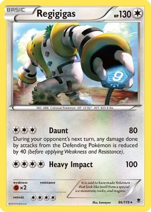 Regigigas - 86/119 - Holo Rare