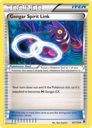 Gengar Spirit Link - 95/119 - Uncommon - Reverse Holo