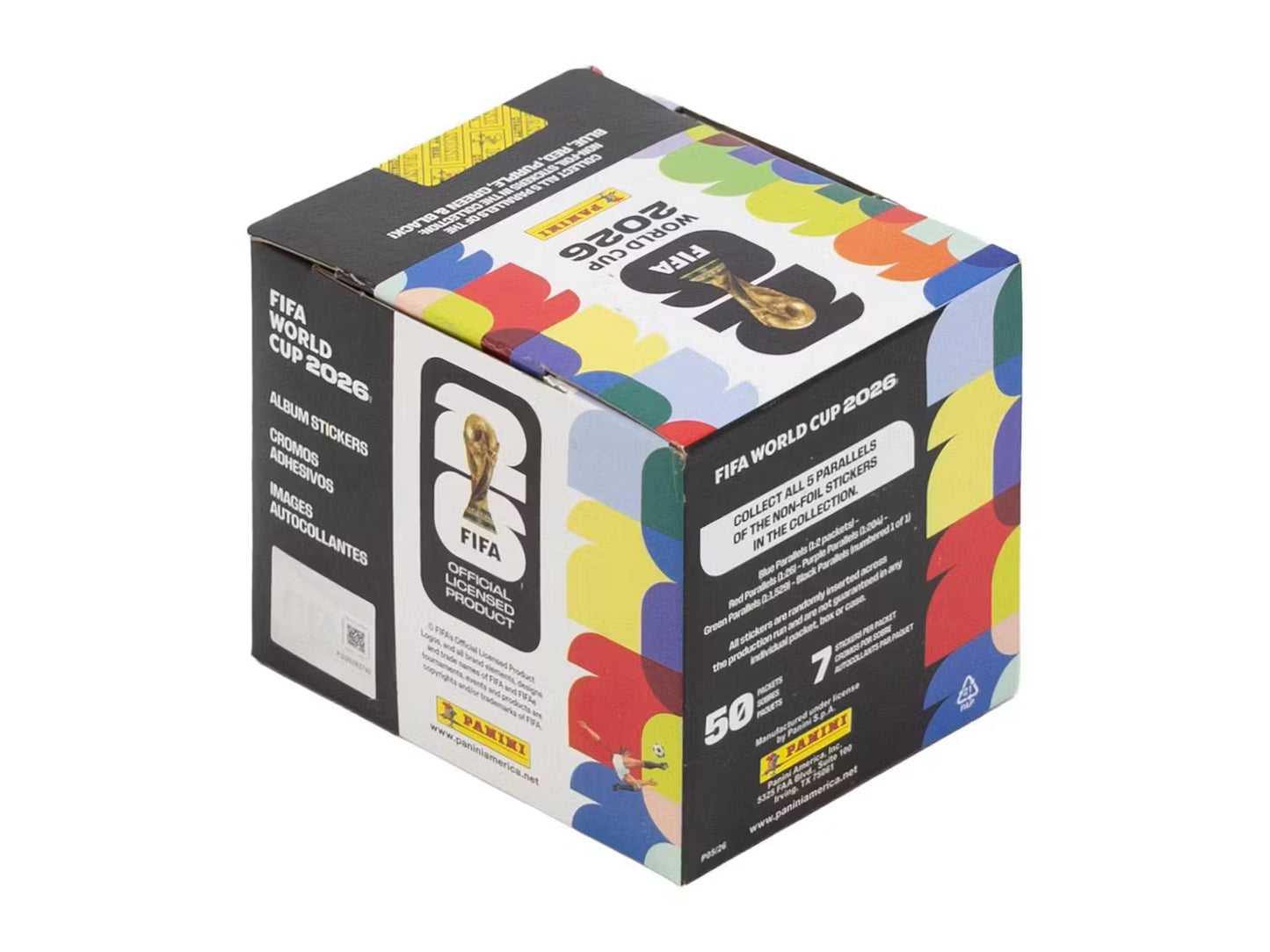 2026 Panini FIFA World Cup Soccer 50-Pack Sticker Box